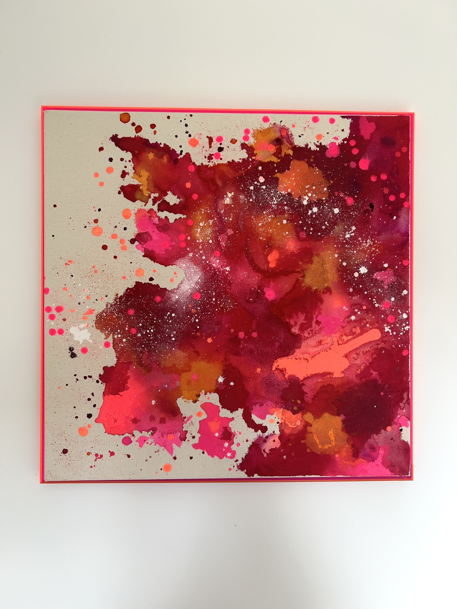 Eruption, 2025, Acryl auf roher Baumwollleinwand, Ansicht 2